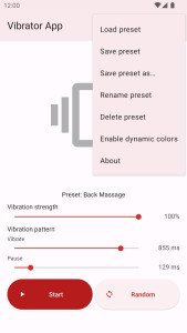 اسکرین شات 5 برنامه Vibrator App