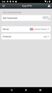 اسکرین شات 1 برنامه VPN Unlimited Proxy AppVPN