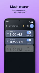 اسکرین شات 2 برنامه Simple Alarm Clock