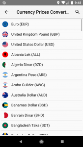 اسکرین شات 3 برنامه Currency Prices Converter