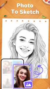 اسکرین شات 4 برنامه AR Draw: Trace to Sketch Anime