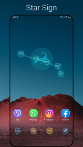 اسکرین شات 2 برنامه Horoscope Launcher - star sign