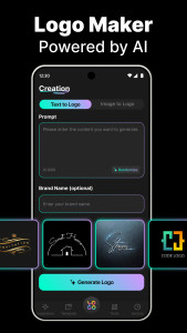 اسکرین شات 5 برنامه Logo Maker - AI Art Design