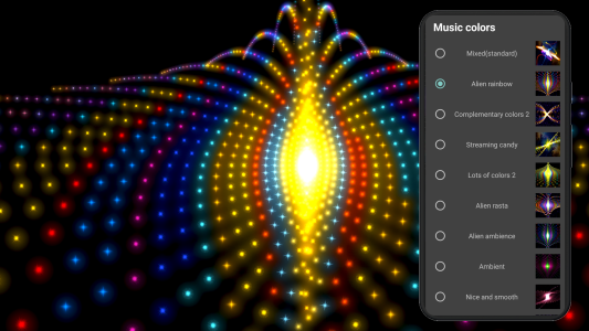 اسکرین شات 6 برنامه Alien Worlds Music Visualizer