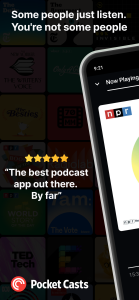 اسکرین شات 1 برنامه Pocket Casts - Podcast App