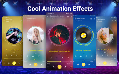 اسکرین شات 2 برنامه Music Player - MP3 Player