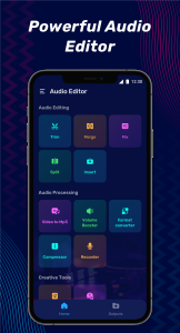 اسکرین شات 2 برنامه Audio Editor & Music Editor