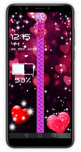 اسکرین شات 4 برنامه قفل زیپی عاشقانه