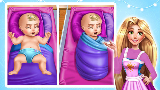 اسکرین شات 5 بازی ‏بازی دخترانه بچه داری گیسو کمند