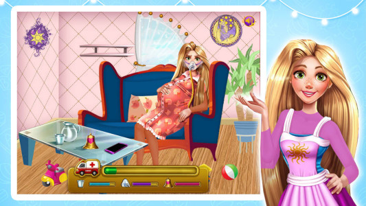 اسکرین شات 4 بازی ‏بازی دخترانه بچه داری گیسو کمند