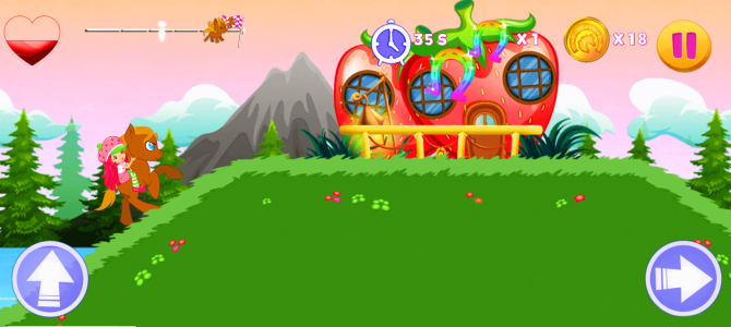 اسکرین شات 2 بازی اسب سواری دختر توت فرنگی