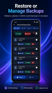 اسکرین شات 5 برنامه Backup and Restore All