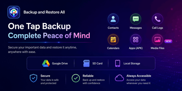 اسکرین شات 1 برنامه Backup and Restore All