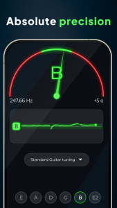 اسکرین شات 2 برنامه Advanced Tuner: Guitar, Violin
