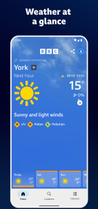 اسکرین شات 1 برنامه BBC Weather