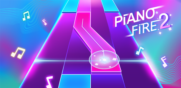 اسکرین شات 6 بازی Piano Fire 2: Slide Challenge