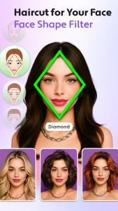 اسکرین شات 3 برنامه Hair Filter, Hair Styler App