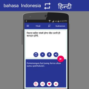 اسکرین شات 5 برنامه Indonesian Hindi Translator