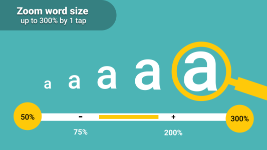 اسکرین شات 2 برنامه Big Font: Enlarge font