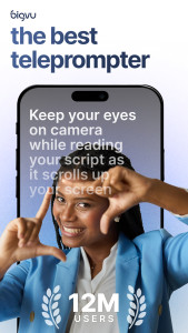 اسکرین شات 1 برنامه BIGVU Teleprompter for Videos