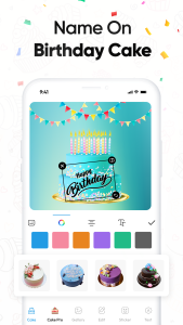 اسکرین شات 6 برنامه Name Photo On Birthday Cake