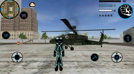 اسکرین شات 1 بازی Neon Iron Stickman Rope Hero C