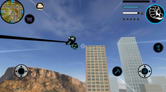 اسکرین شات 3 بازی Neon Iron Stickman Rope Hero C