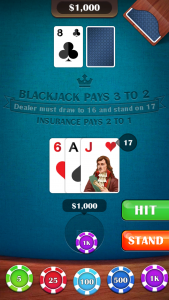 اسکرین شات 4 بازی Blackjack 21: casino card game