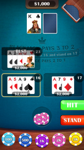 اسکرین شات 5 بازی Blackjack 21: casino card game