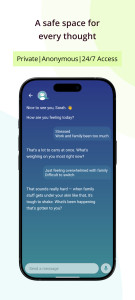 اسکرین شات 2 برنامه Wysa: Mental Wellbeing AI