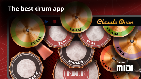 اسکرین شات 1 بازی Classic Drum: play drums