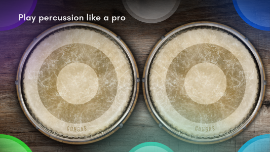 اسکرین شات 1 برنامه Congas & Bongos: percussions