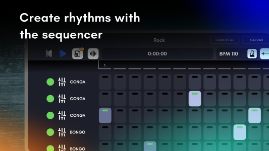 اسکرین شات 3 برنامه Congas & Bongos: percussions
