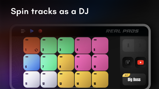 اسکرین شات 5 برنامه Real Pads: DJ electro drums