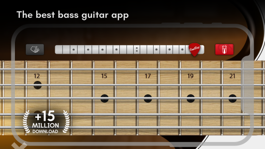 اسکرین شات 1 برنامه Real Bass electric bass guitar