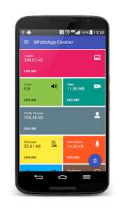 اسکرین شات 1 برنامه Cleaner for WhatsApp