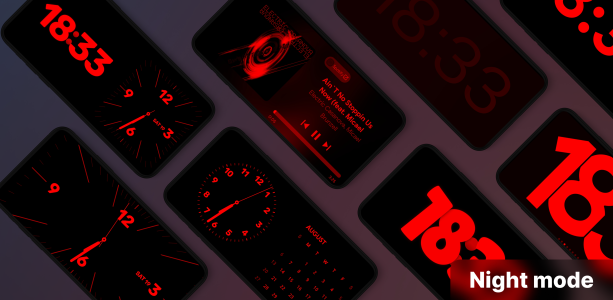 اسکرین شات 5 برنامه StandBy Mode: Clock & Widgets