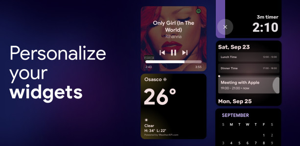اسکرین شات 4 برنامه StandBy Mode: Clock & Widgets