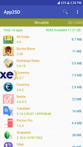 اسکرین شات 1 برنامه App2SD - Move app to sd card