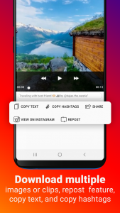 اسکرین شات 4 برنامه Video Downloader for Instagram