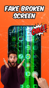 اسکرین شات 1 برنامه Broken Screen Prank