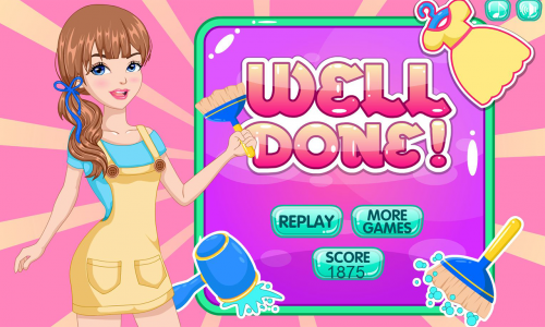 اسکرین شات 4 بازی Dressing Rooms Clean Up