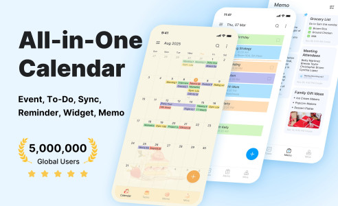 اسکرین شات 1 برنامه Calendar Planner - Agenda App