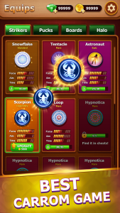 اسکرین شات 5 بازی Carrom - A Disc Board Game