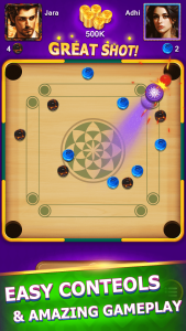 اسکرین شات 1 بازی Carrom - A Disc Board Game