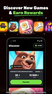 اسکرین شات 1 برنامه Cash Giraffe: Games & Rewards