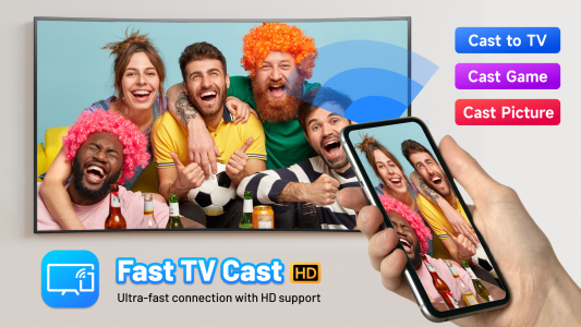 اسکرین شات 1 برنامه Screen Mirroring: Fast TV Cast