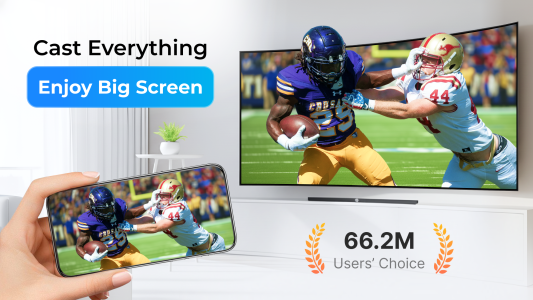 اسکرین شات 1 برنامه Cast to TV, Chromecast & Roku