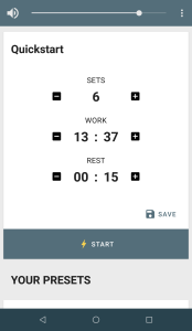 اسکرین شات 1 برنامه Interval Timer