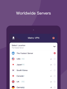 اسکرین شات 5 برنامه Metro VPN